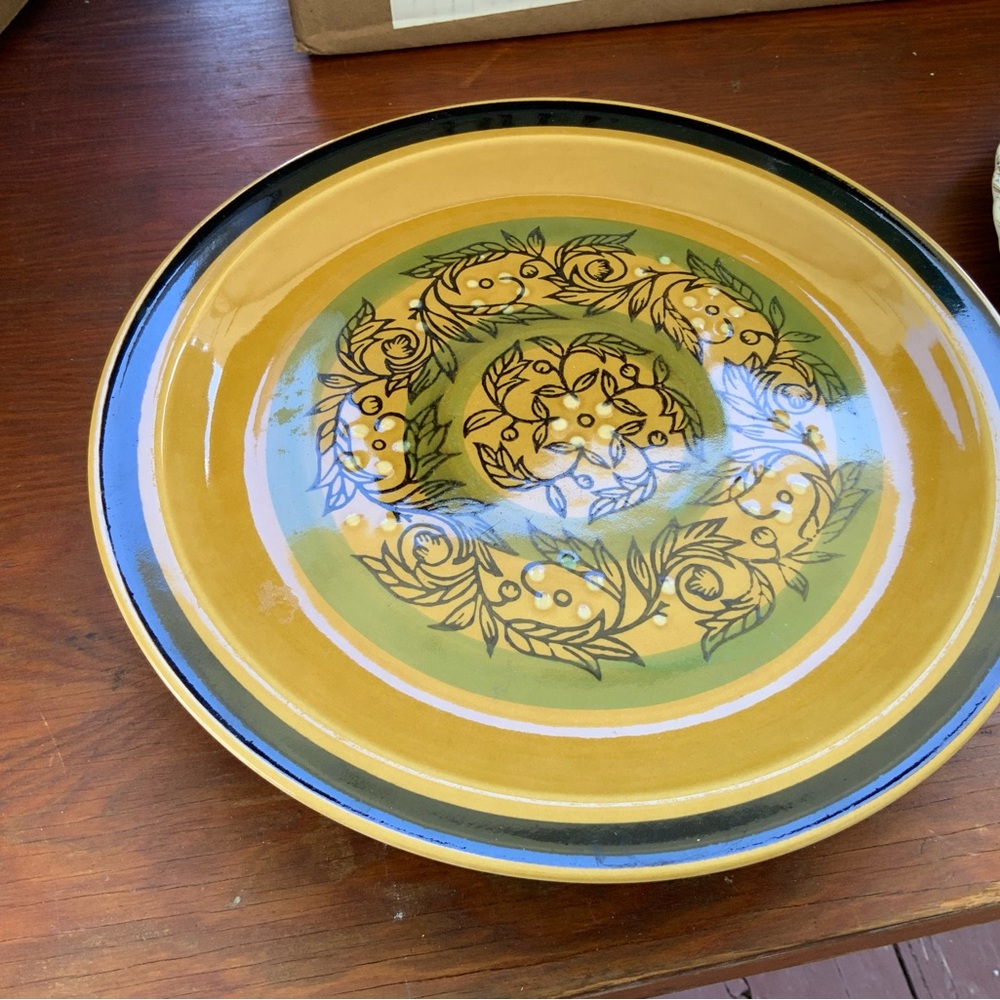 Montezuma International Stoneware 12" Plate Japan Vintage